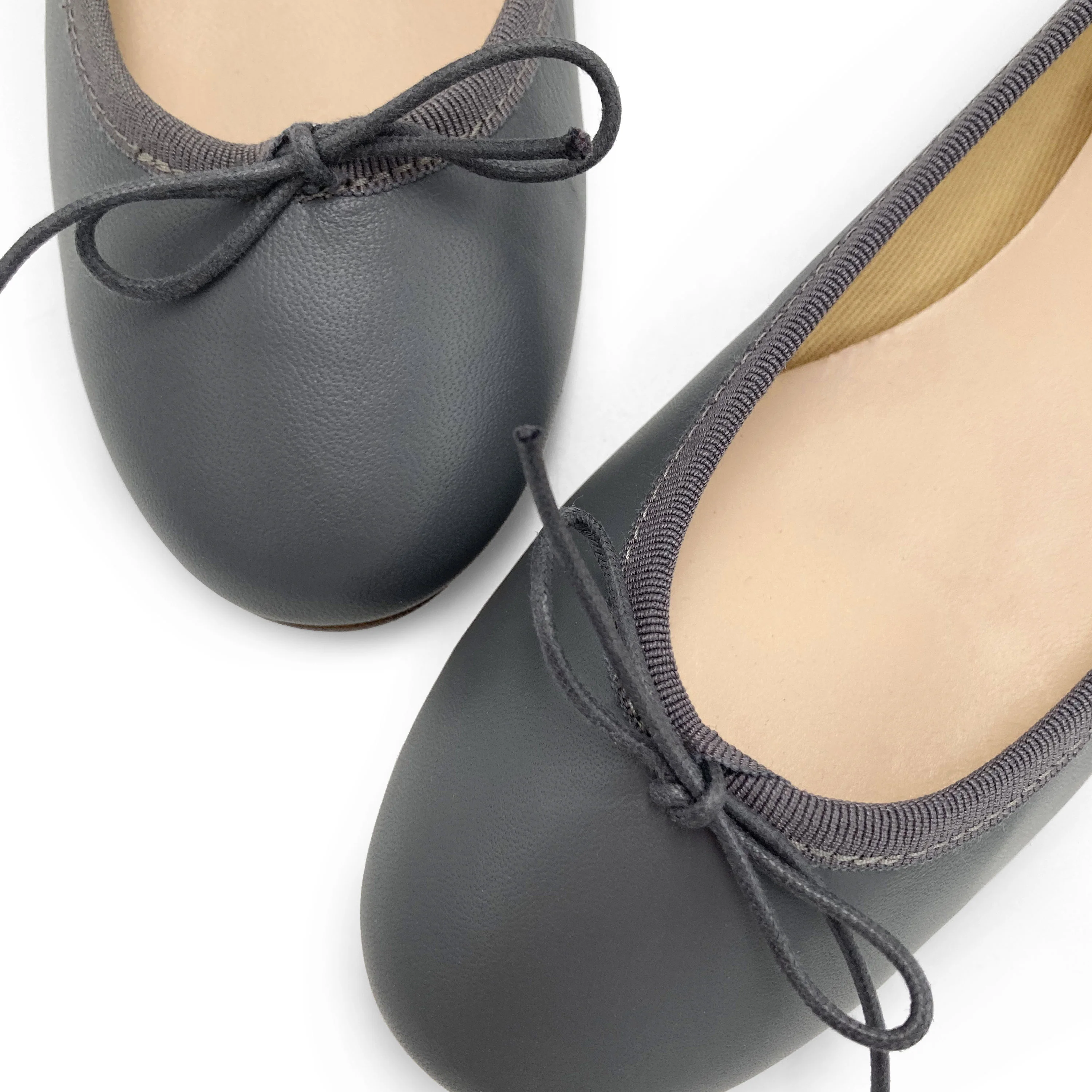 Ballerine in pelle grigie fumo - Image 3