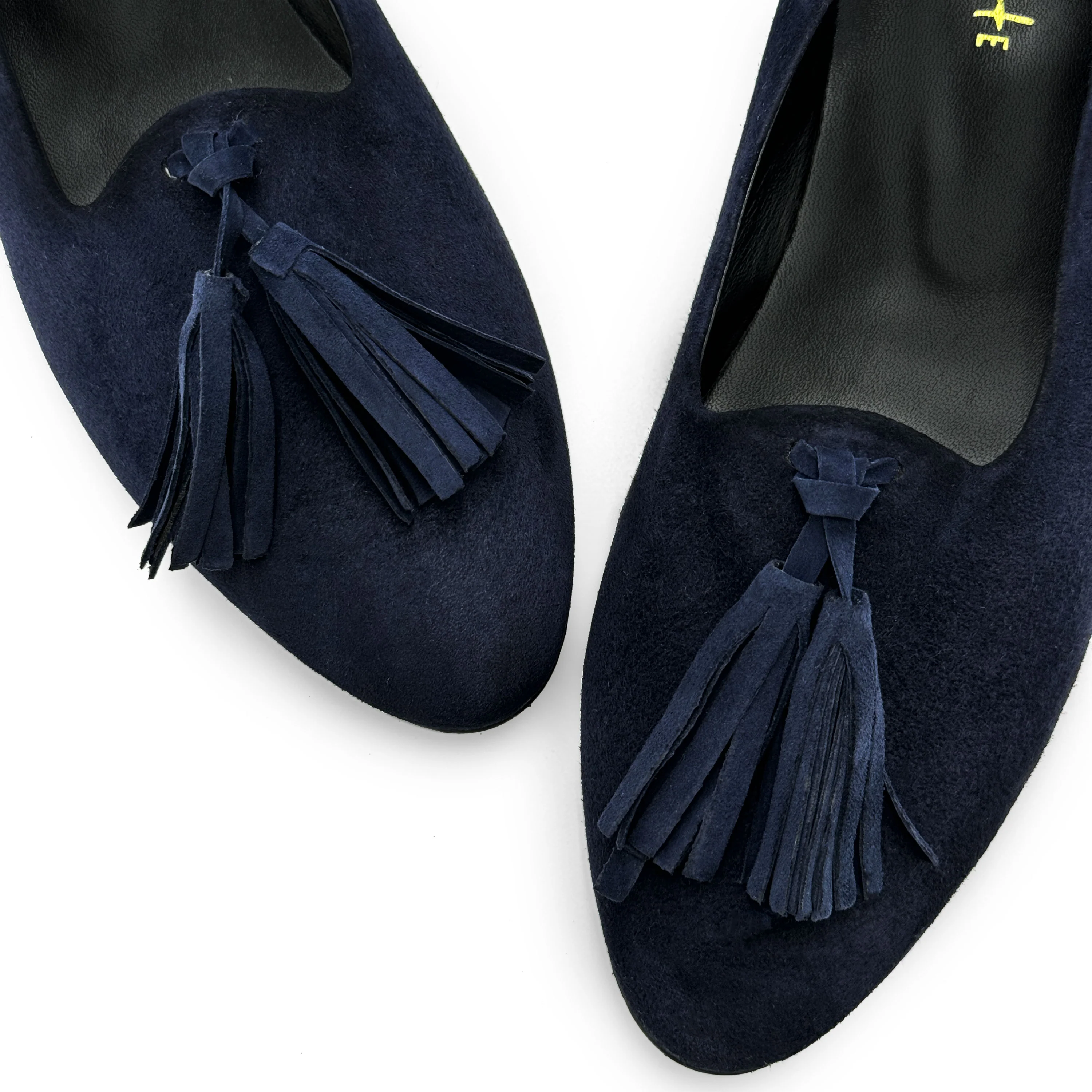 Mocassini donna blu con nappine - Image 4