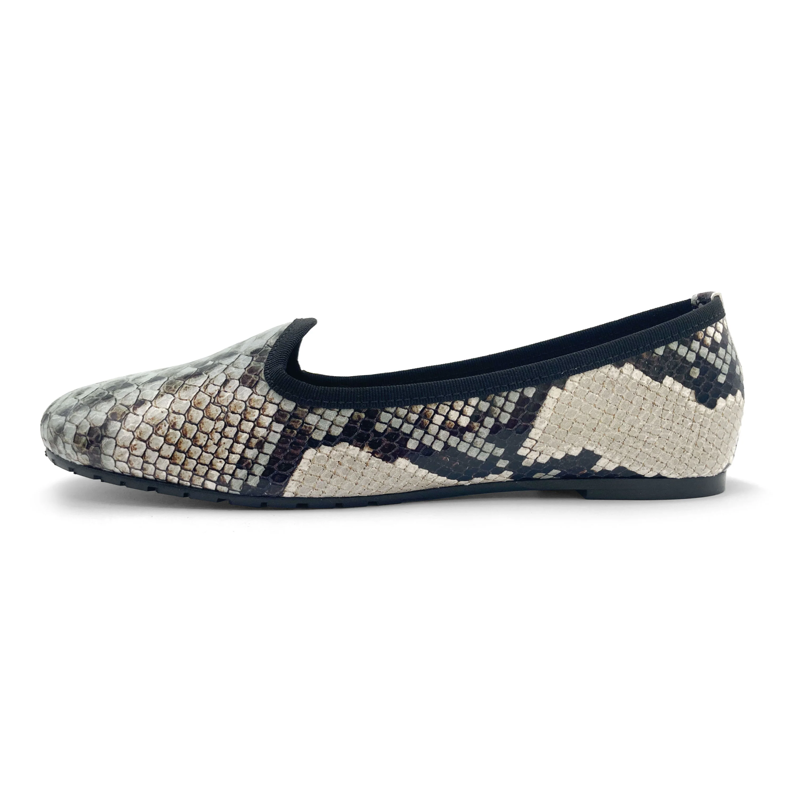 Slippers donna animalier pitonate in pelle - Image 4